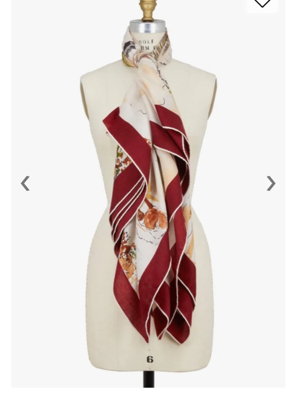 Loro Piana Ivory September Val D'orcia Cashmere & Silk Scarf